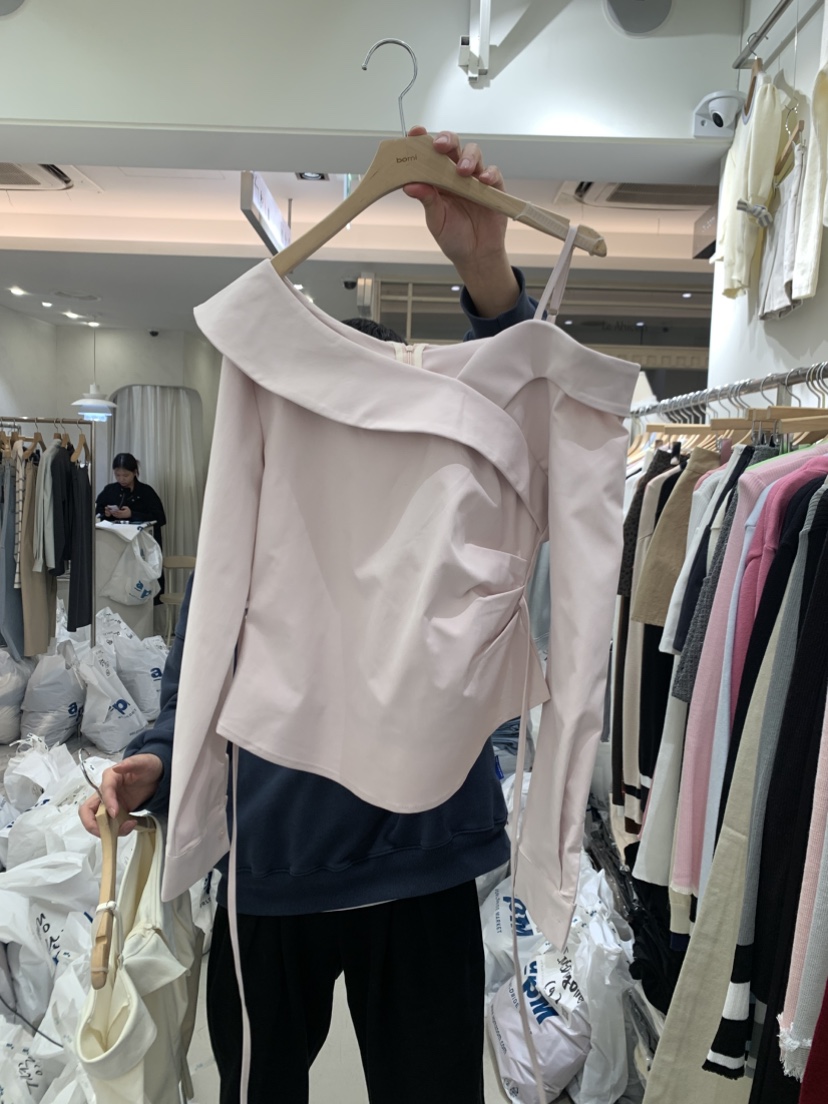 BY BOMI韓國代購女裝新款職業推薦休閑人氣26春夏襯衫蕾絲衫BY BOMI襯衫/蕾絲衫圖色1