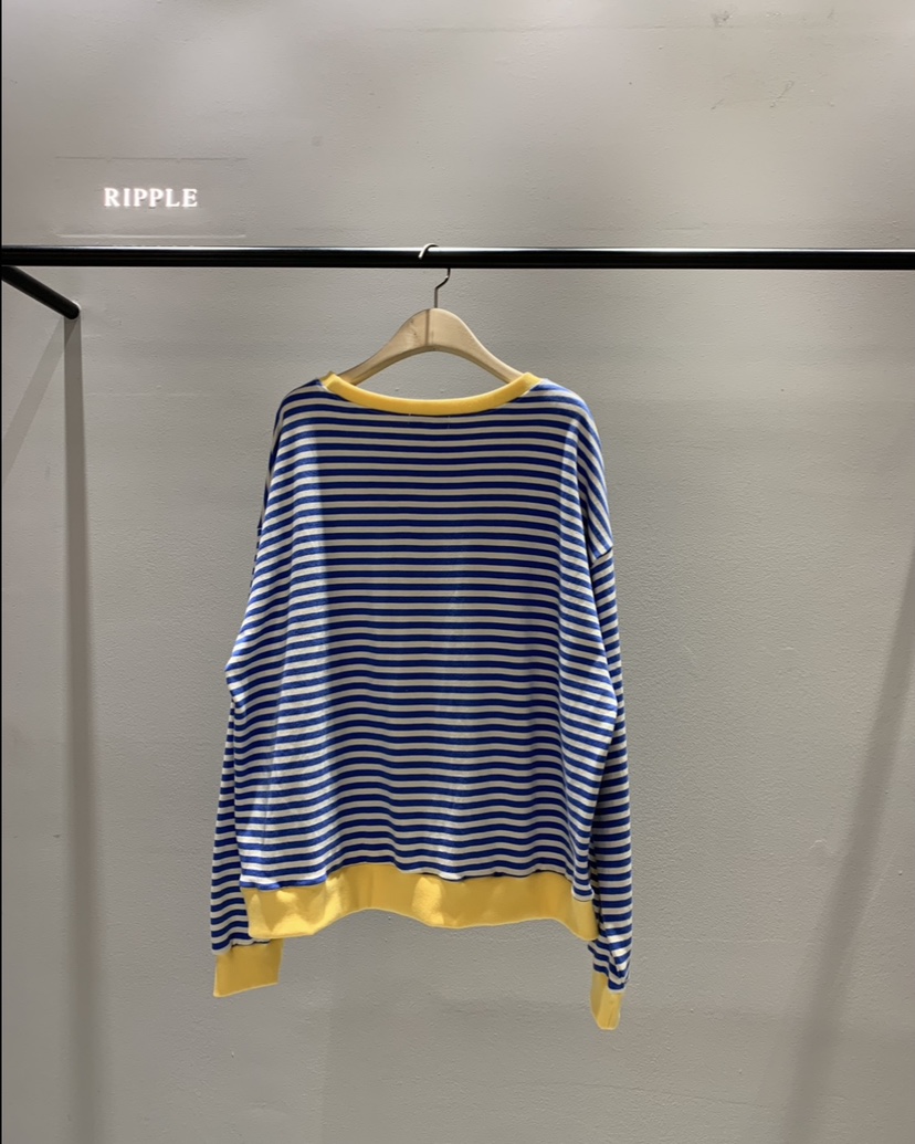 RIPPLE-P東大門直郵女裝新品人氣休閑真品職業熱賣衛衣條紋RIPPLE-P衛衣