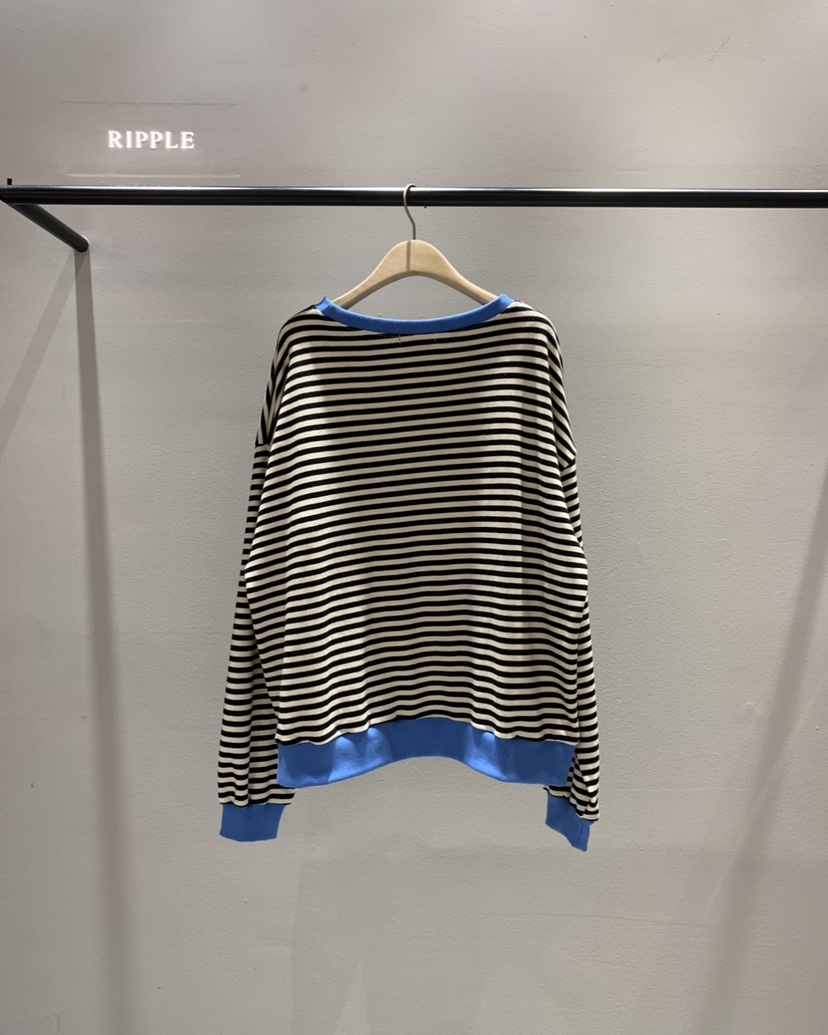 RIPPLE-P東大門直郵女裝新品人氣休閑真品職業熱賣衛衣條紋RIPPLE-P衛衣