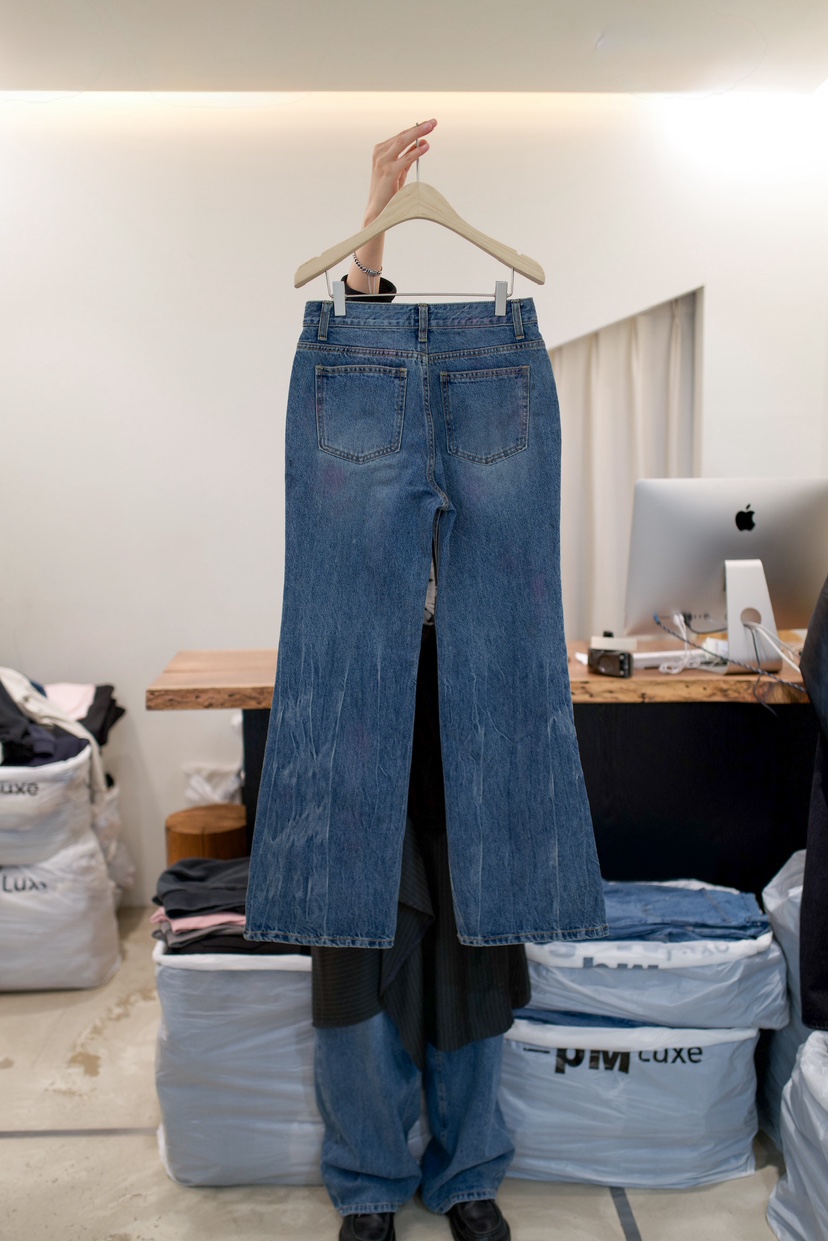 FRIC東大門實拍女裝新款推薦時尚職業26春夏真品休閑牛仔褲FRIC牛仔褲