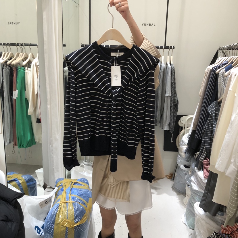 YUNBAL東大門實拍女士新品推薦人氣休閑真品針織衫披肩開衫YUNBAL針織衫圖色2