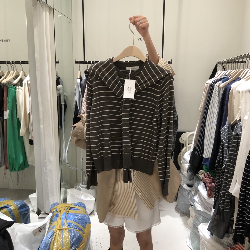 YUNBAL東大門實拍女士新品推薦人氣休閑真品針織衫披肩開衫YUNBAL針織衫圖色4