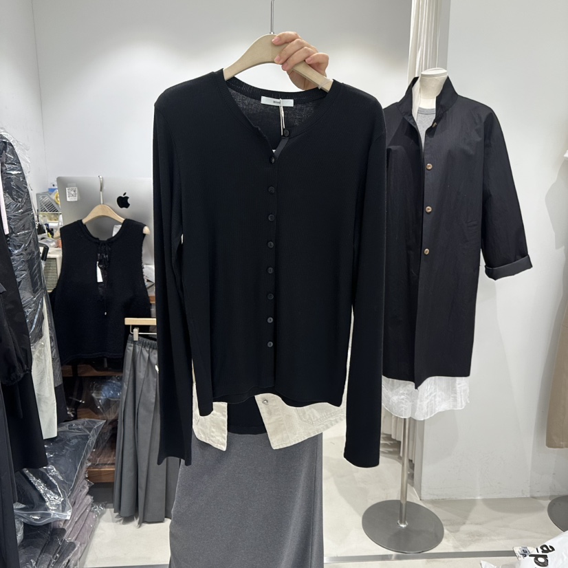 IRVINE韓國直郵女裝新款26春夏推薦真品熱賣職業長袖T恤開衫IRVINE長袖T恤圖色3