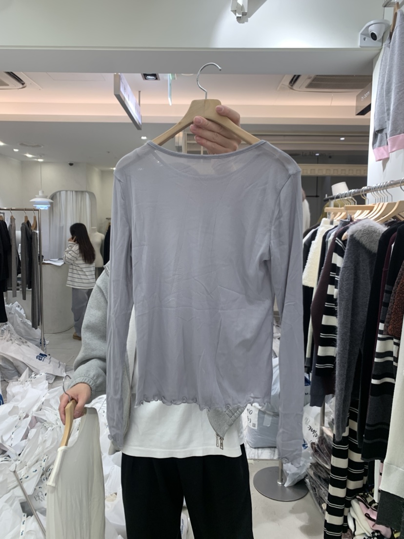 BY BOMI韓國直郵女裝新品休閑26春夏熱賣真品推薦長袖T恤BY BOMI長袖T恤