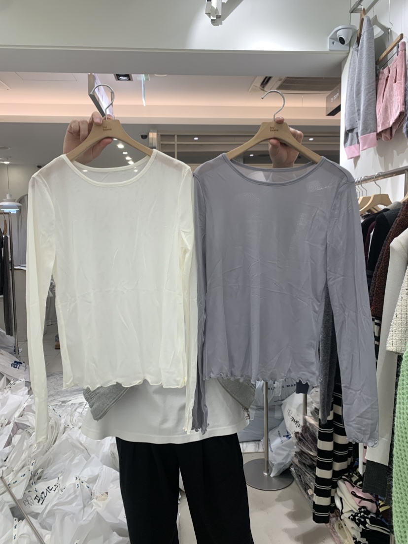 BY BOMI韓國直郵女裝新品休閑26春夏熱賣真品推薦長袖T恤BY BOMI長袖T恤