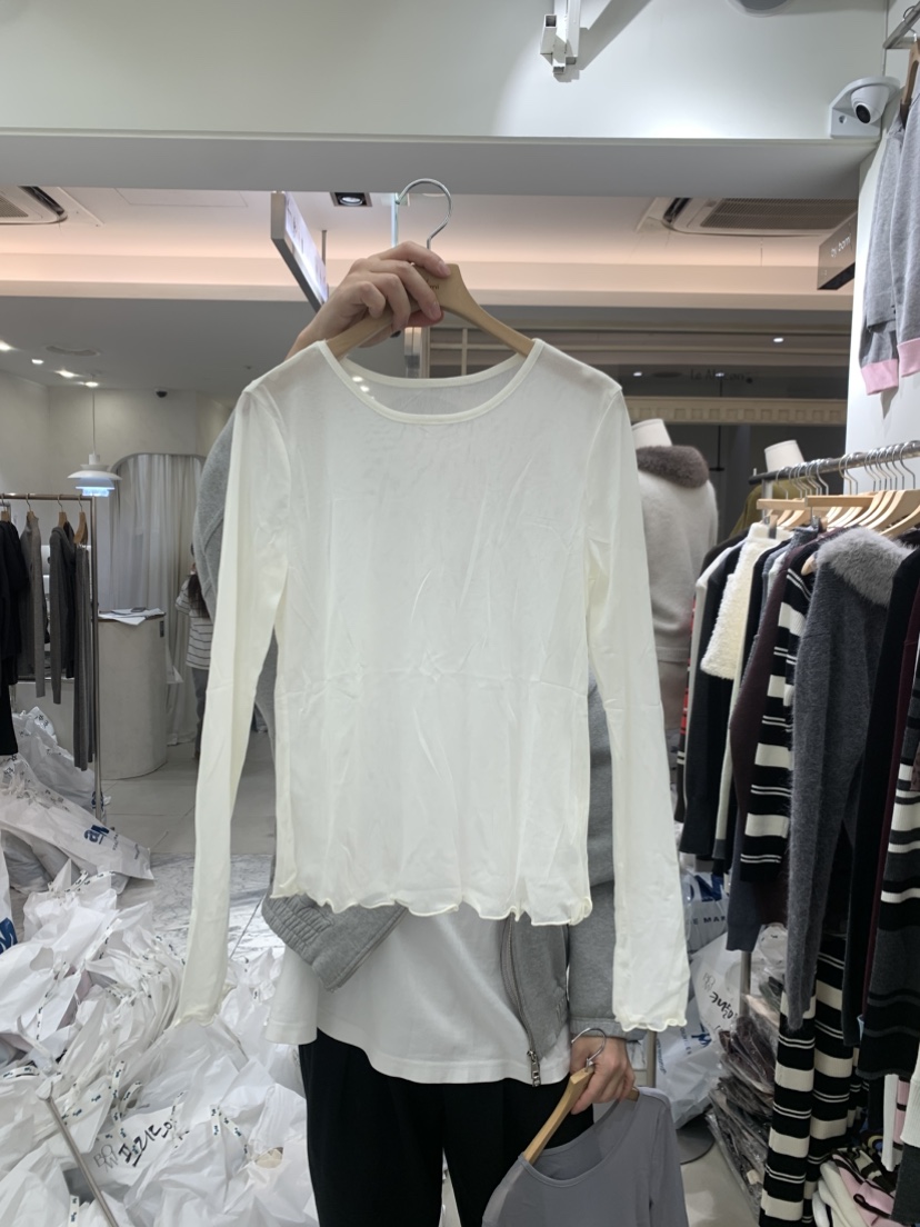 BY BOMI韓國直郵女裝新品休閑26春夏熱賣真品推薦長袖T恤BY BOMI長袖T恤圖色2