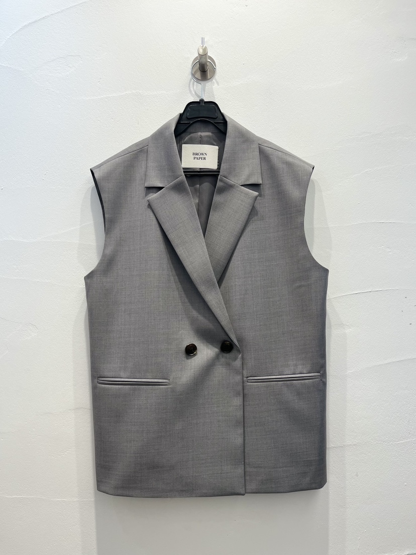 BROWN PAPER-S韓國代購女裝新品人氣休閑推薦職業時尚馬甲BROWN PAPER-S馬甲圖色3