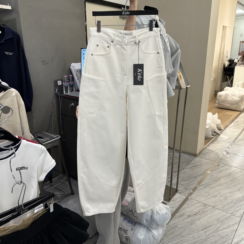 KIRKE東大門代購女裝新品熱賣時尚休閑26春夏推薦職業休閑褲KIRKE休閑褲圖色2