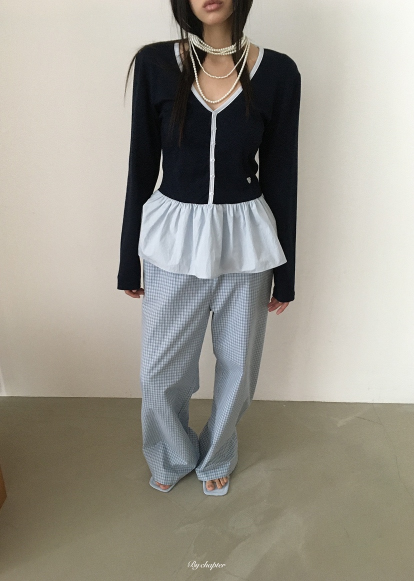 BY CHAPTER東大門代購女士新品人氣真品26春夏休閑褲含腰帶BY Chapter休閑褲