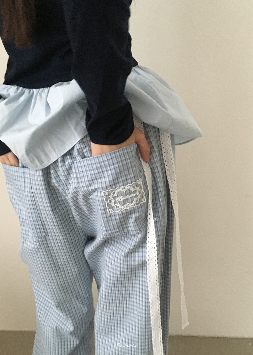 BY CHAPTER東大門代購女士新品人氣真品26春夏休閑褲含腰帶BY Chapter休閑褲