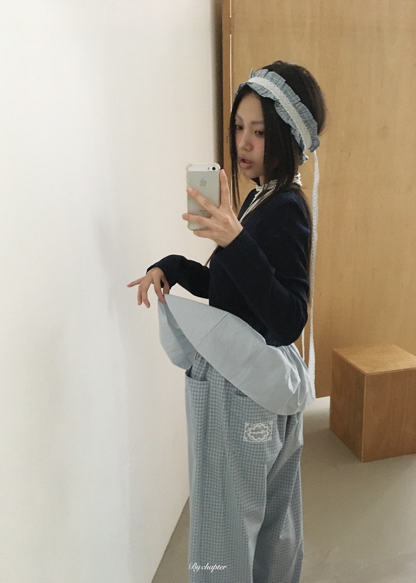 BY CHAPTER東大門代購女士新品人氣真品26春夏休閑褲含腰帶BY Chapter休閑褲