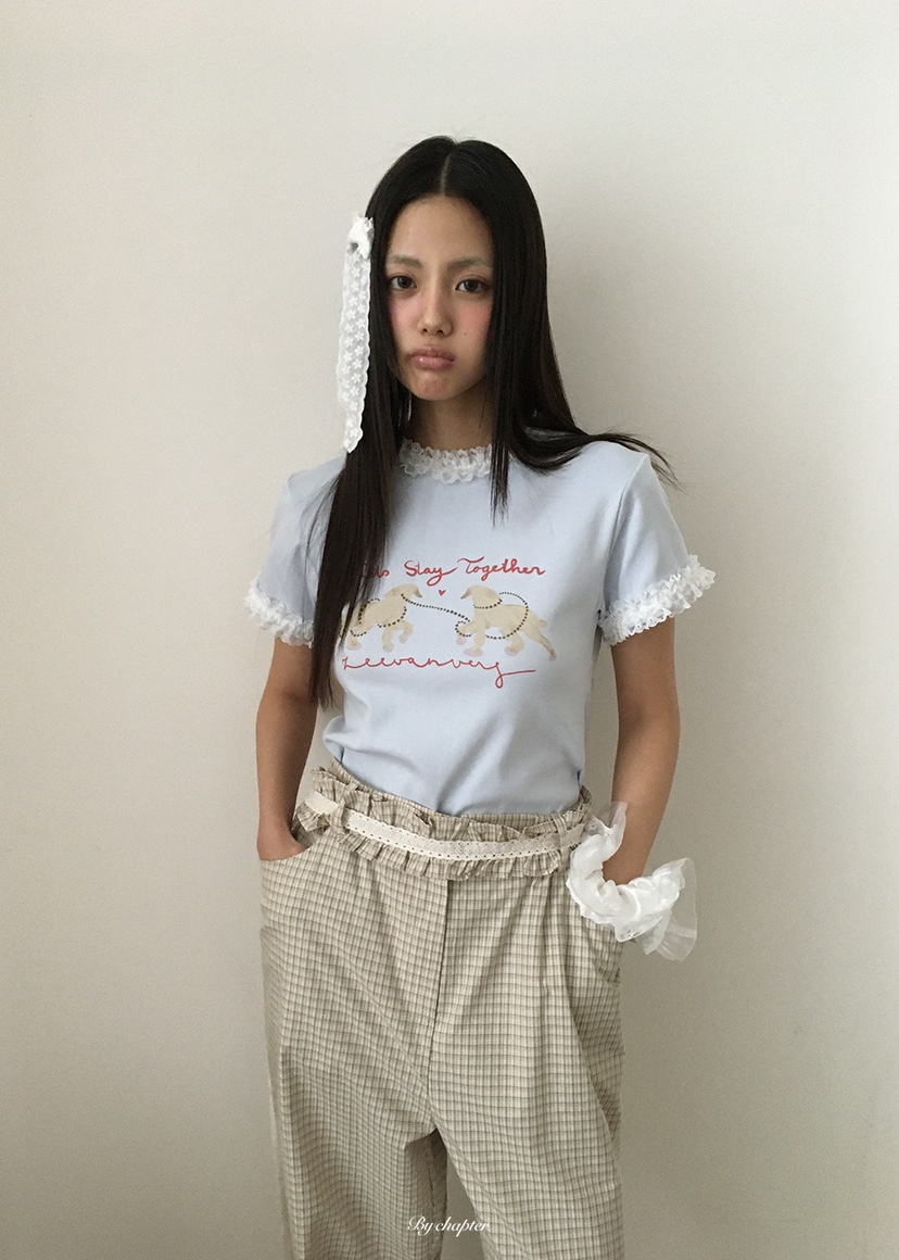 BY CHAPTER東大門代購女士新品人氣真品26春夏休閑褲含腰帶BY Chapter休閑褲