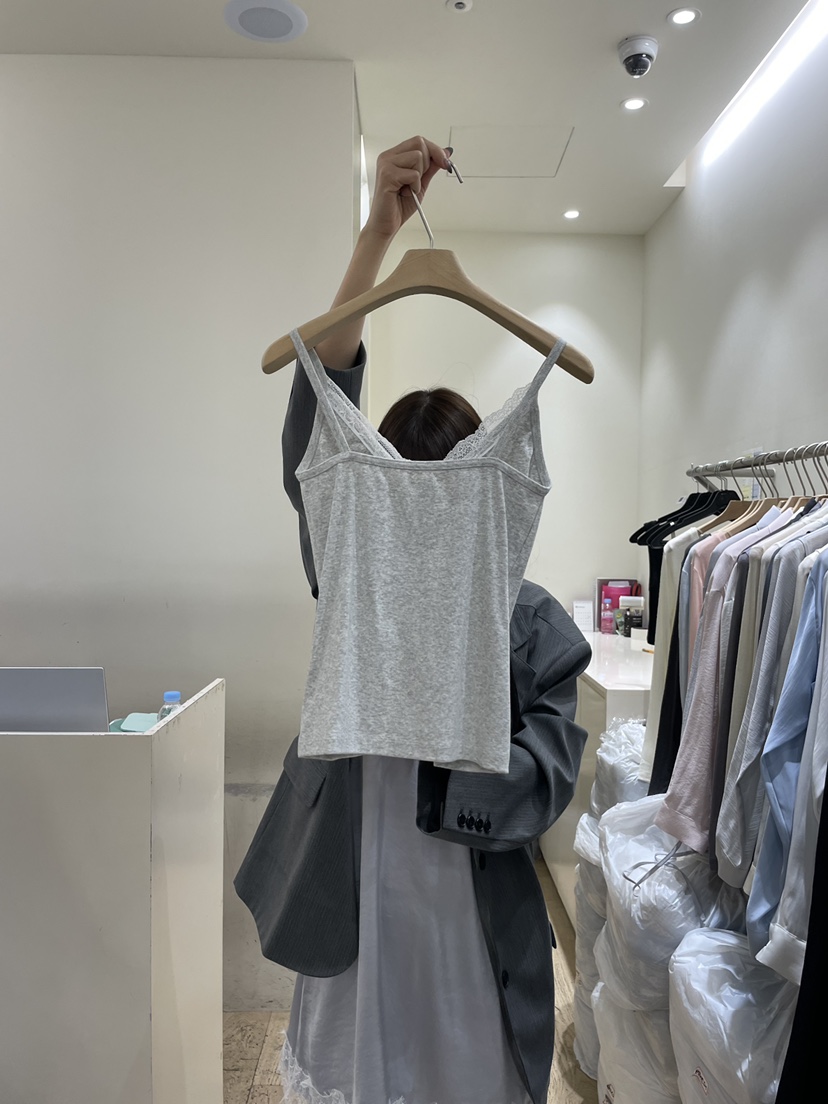 FLOWER-L東大門直郵女士新款熱賣26春夏時尚休閑吊帶背心FLOWER-L吊帶/背心