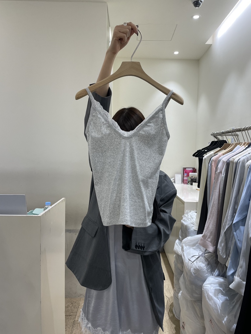 FLOWER-L東大門直郵女士新款熱賣26春夏時尚休閑吊帶背心FLOWER-L吊帶/背心圖色3