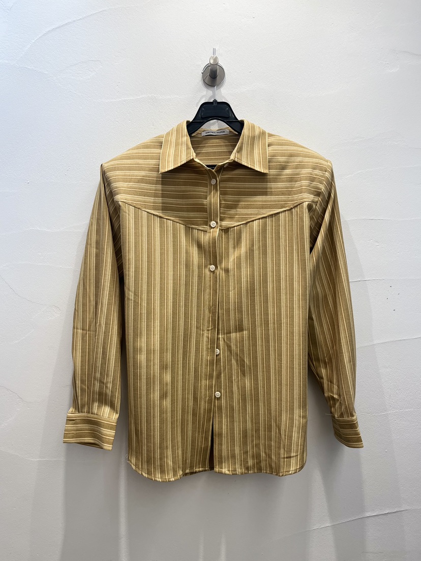 BROWN PAPER-S東大門實拍女士新款職業人氣襯衫蕾絲衫紐扣BROWN PAPER-S襯衫/蕾絲衫圖色1