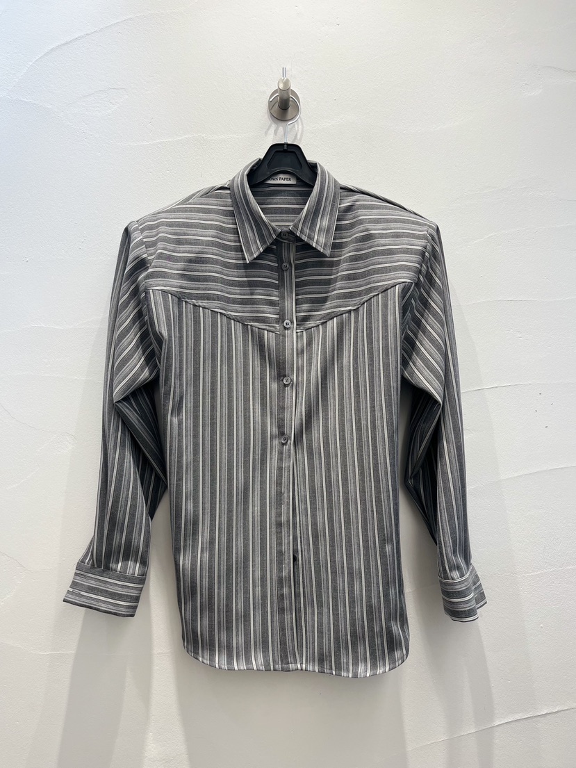 BROWN PAPER-S東大門實拍女士新款職業人氣襯衫蕾絲衫紐扣BROWN PAPER-S襯衫/蕾絲衫圖色3