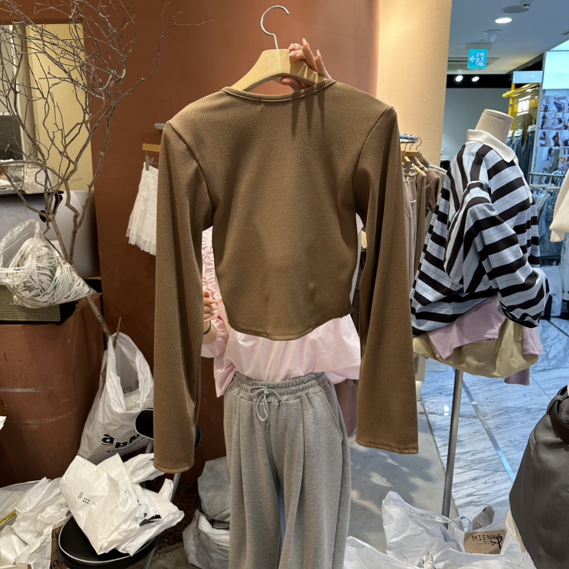 MIENNE東大門實拍女裝新品熱賣推薦職業針織衫假兩件套裝MIENNE針織衫