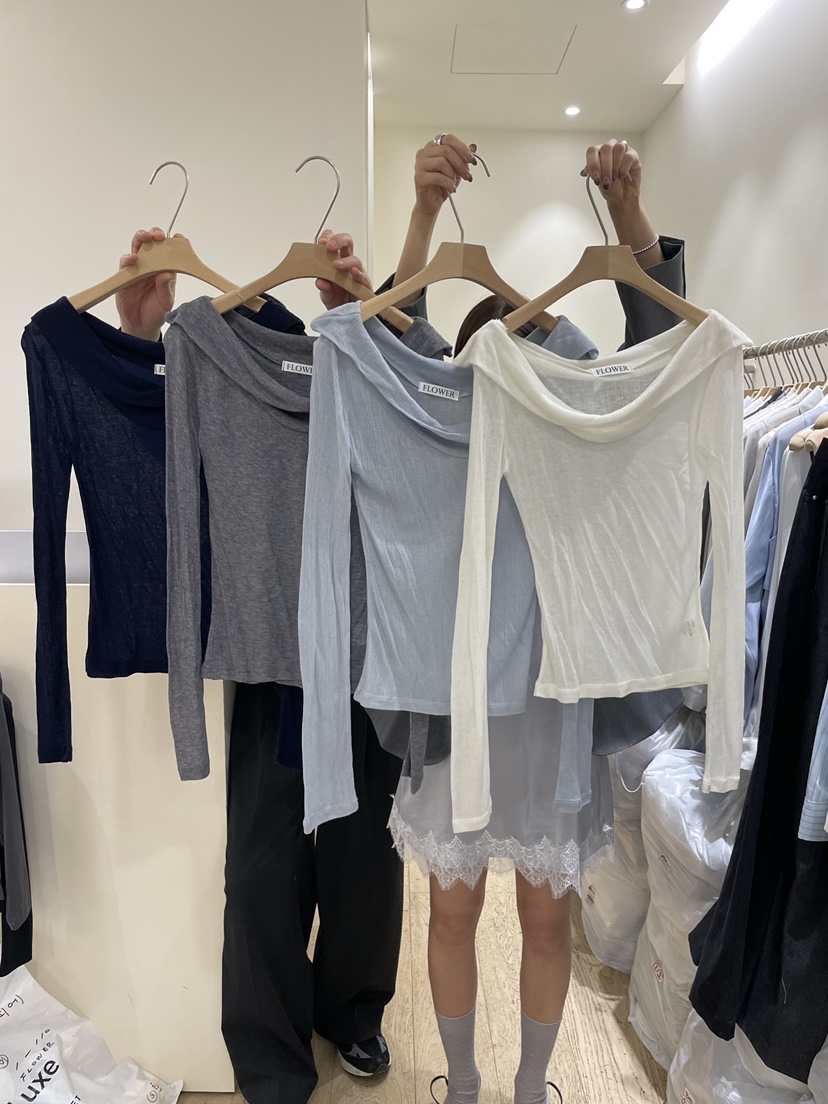 FLOWER-L東大門實拍女士新品職業人氣休閑時尚熱賣長袖T恤FLOWER-L長袖T恤