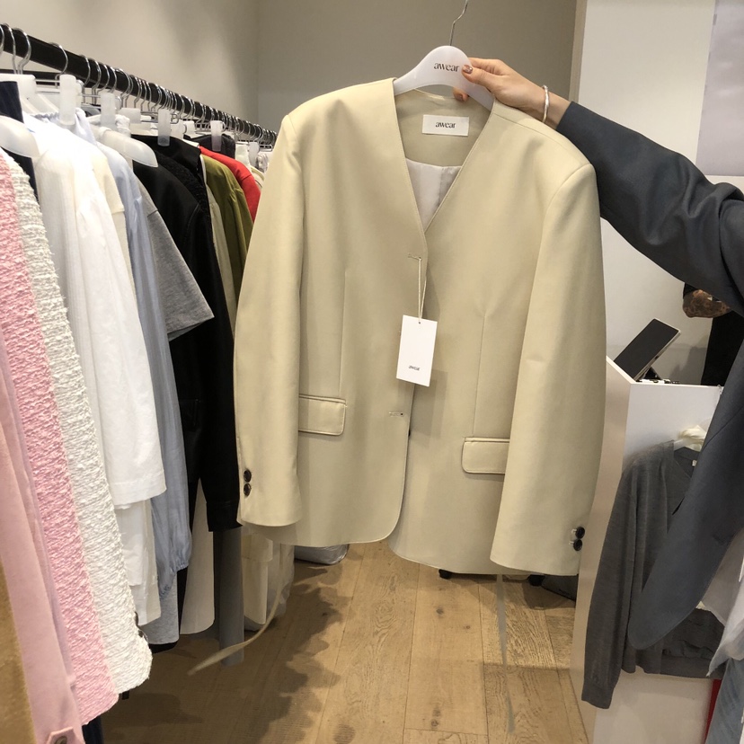 RUMIRU/AWEAR東大門直郵女裝新品26春夏時尚人氣夾克含腰繩awear/RUMIRU夾克圖色1