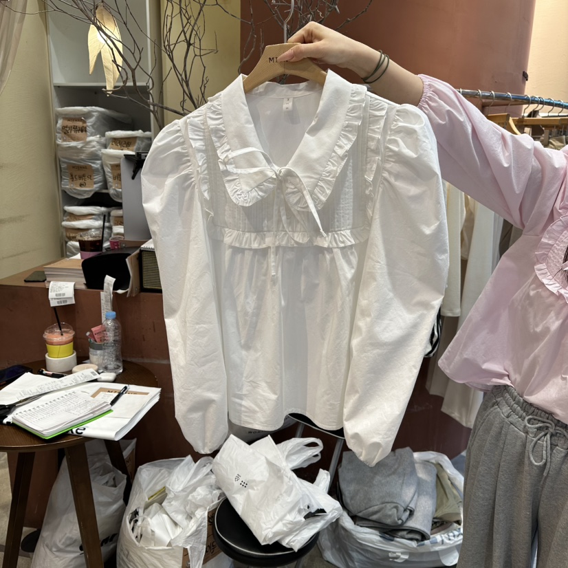 MIENNE東大門代購女裝新款人氣職業熱賣推薦時尚襯衫蕾絲衫MIENNE襯衫/蕾絲衫圖色1