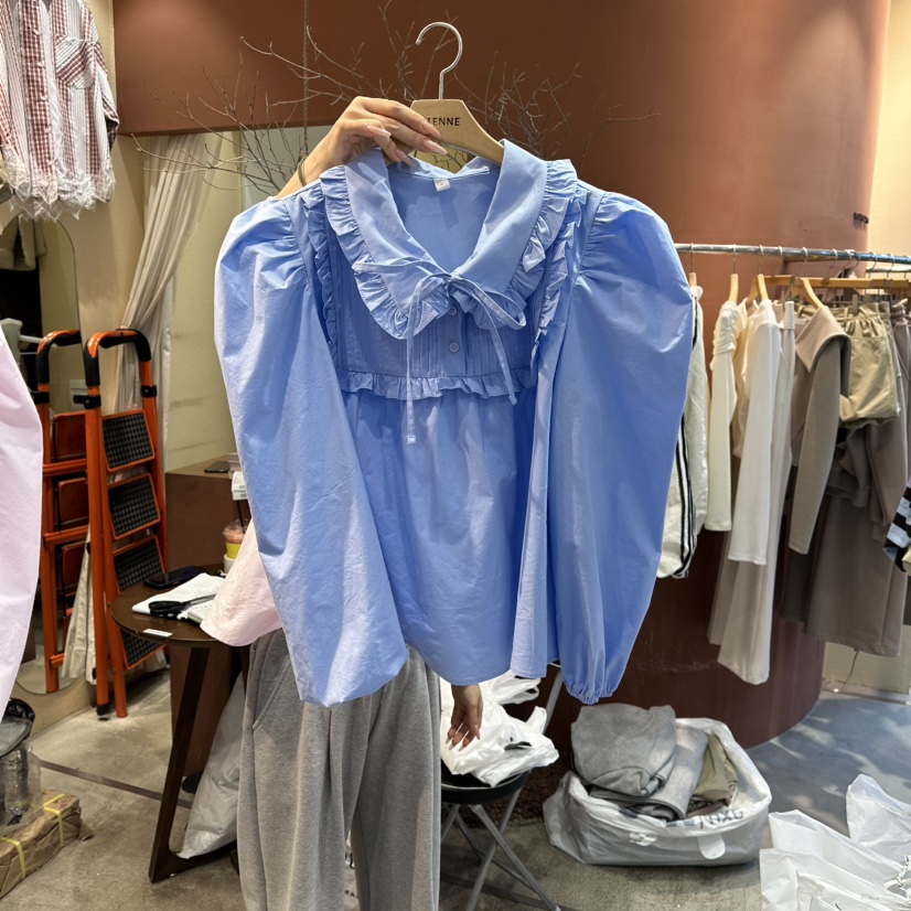 MIENNE東大門代購女裝新款人氣職業熱賣推薦時尚襯衫蕾絲衫MIENNE襯衫/蕾絲衫圖色3