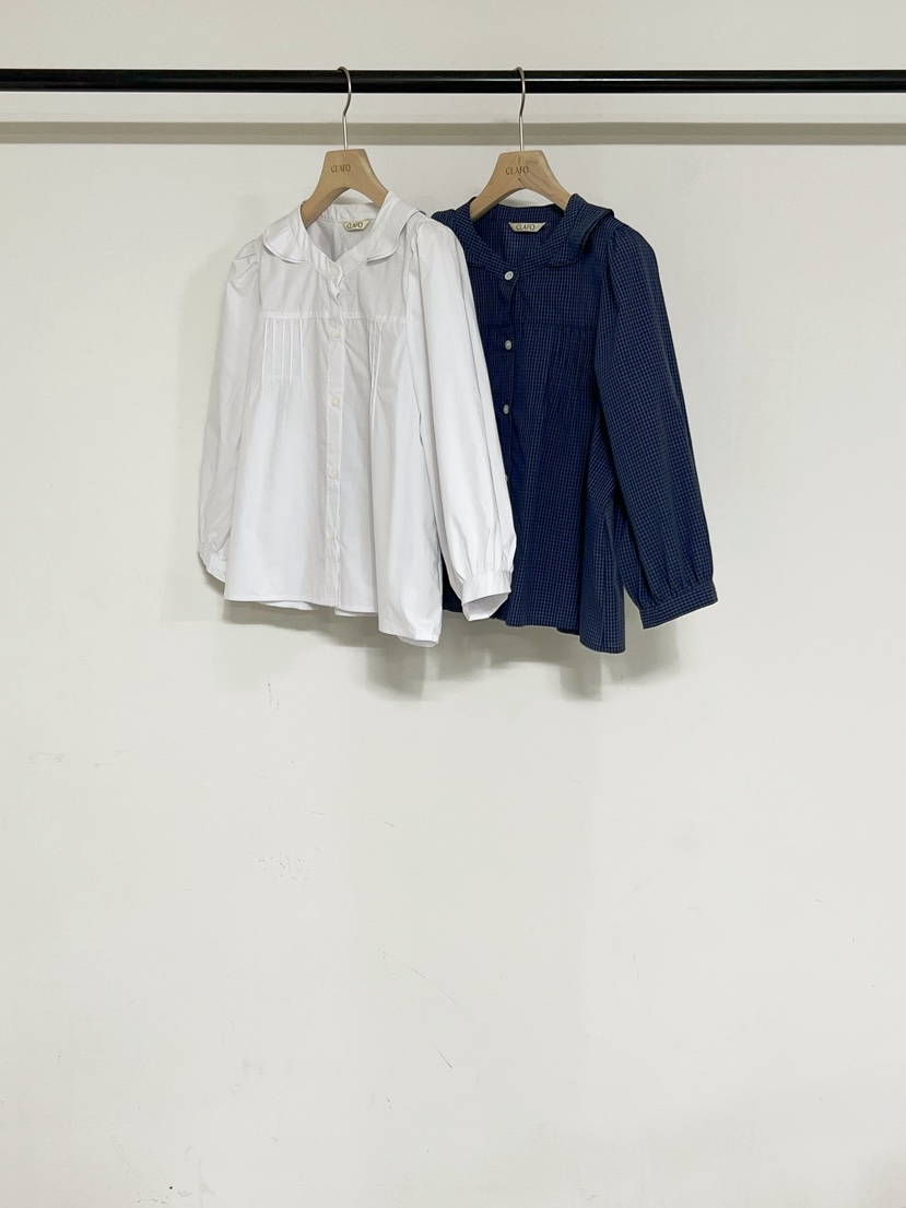 CLAFO韓國代購女裝新品真品26春夏時尚推薦人氣襯衫蕾絲衫CLAFO襯衫/蕾絲衫