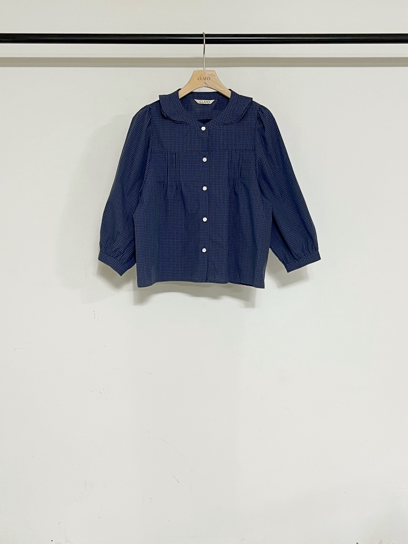 CLAFO韓國代購女裝新品真品26春夏時尚推薦人氣襯衫蕾絲衫CLAFO襯衫/蕾絲衫圖色2