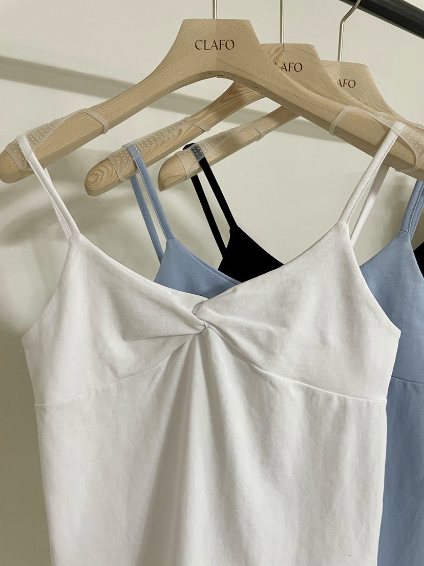 CLAFO東大門實拍女裝新品休閑推薦職業人氣熱賣26春夏吊帶背心CLAFO吊帶/背心