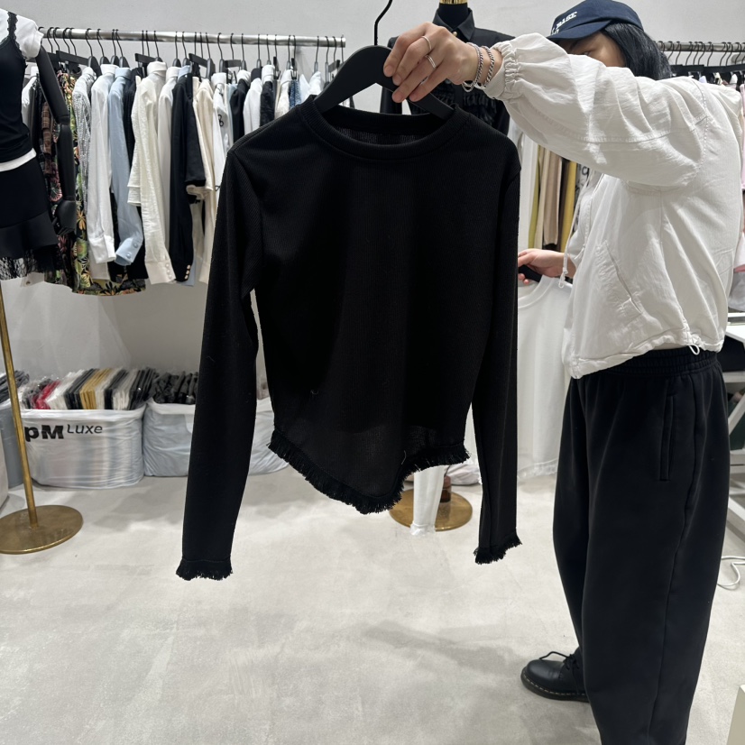 BUBBLE/LOTTIMO東大門實拍女士新品推薦職業熱賣長袖T恤BUBBLE/LOTTIMO長袖T恤圖色2