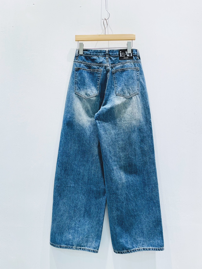 IAAN韓國直郵女士新品時尚熱賣職業休閑人氣26春夏牛仔褲iaAn牛仔褲