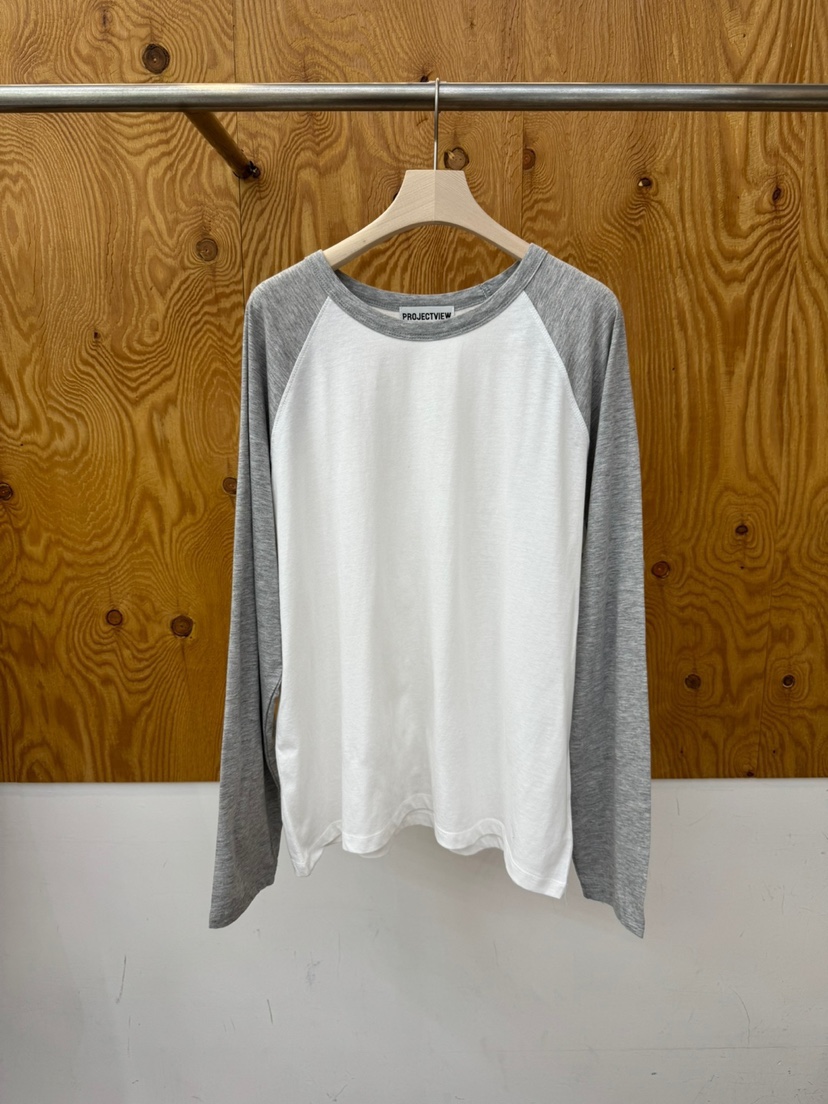 PROJECTVIEW東大門實拍女裝新品休閑人氣熱賣長袖T恤奶油色PROJECTVIEW長袖T恤圖色1