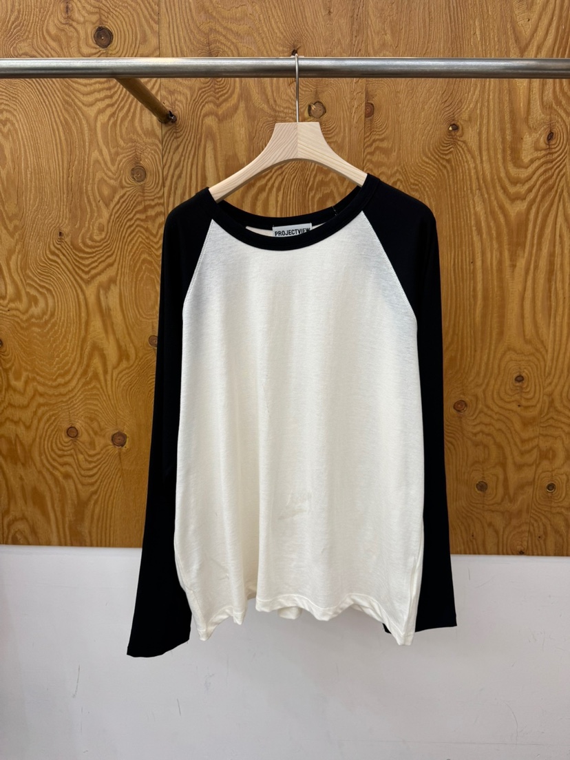 PROJECTVIEW東大門實拍女裝新品休閑人氣熱賣長袖T恤奶油色PROJECTVIEW長袖T恤圖色2