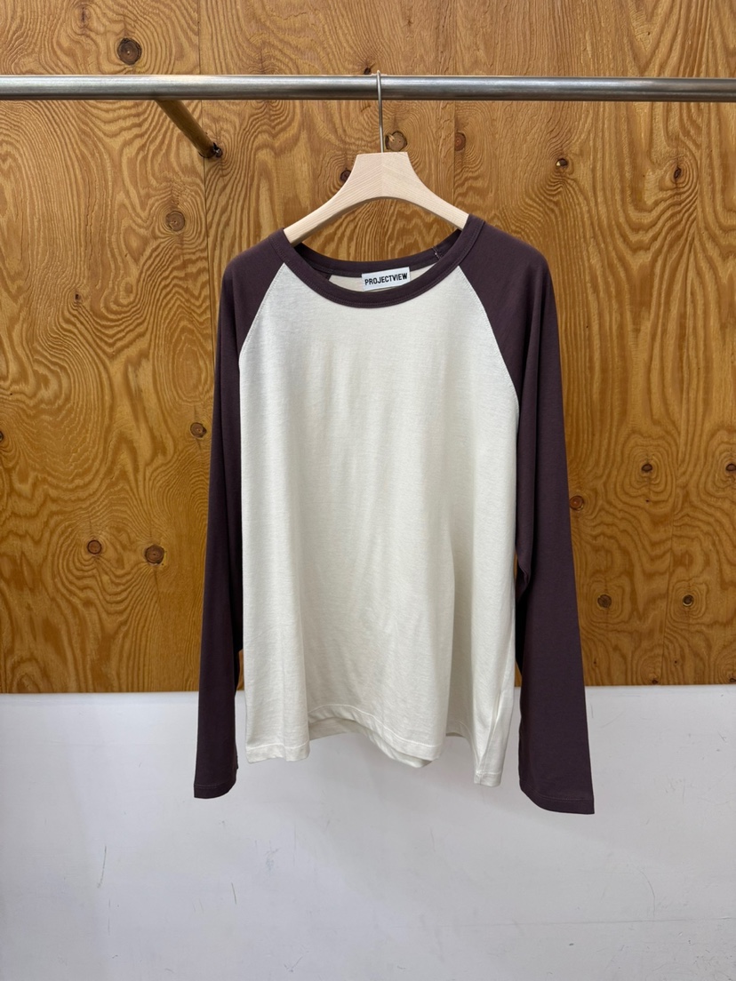 PROJECTVIEW東大門實拍女裝新品休閑人氣熱賣長袖T恤奶油色PROJECTVIEW長袖T恤圖色3