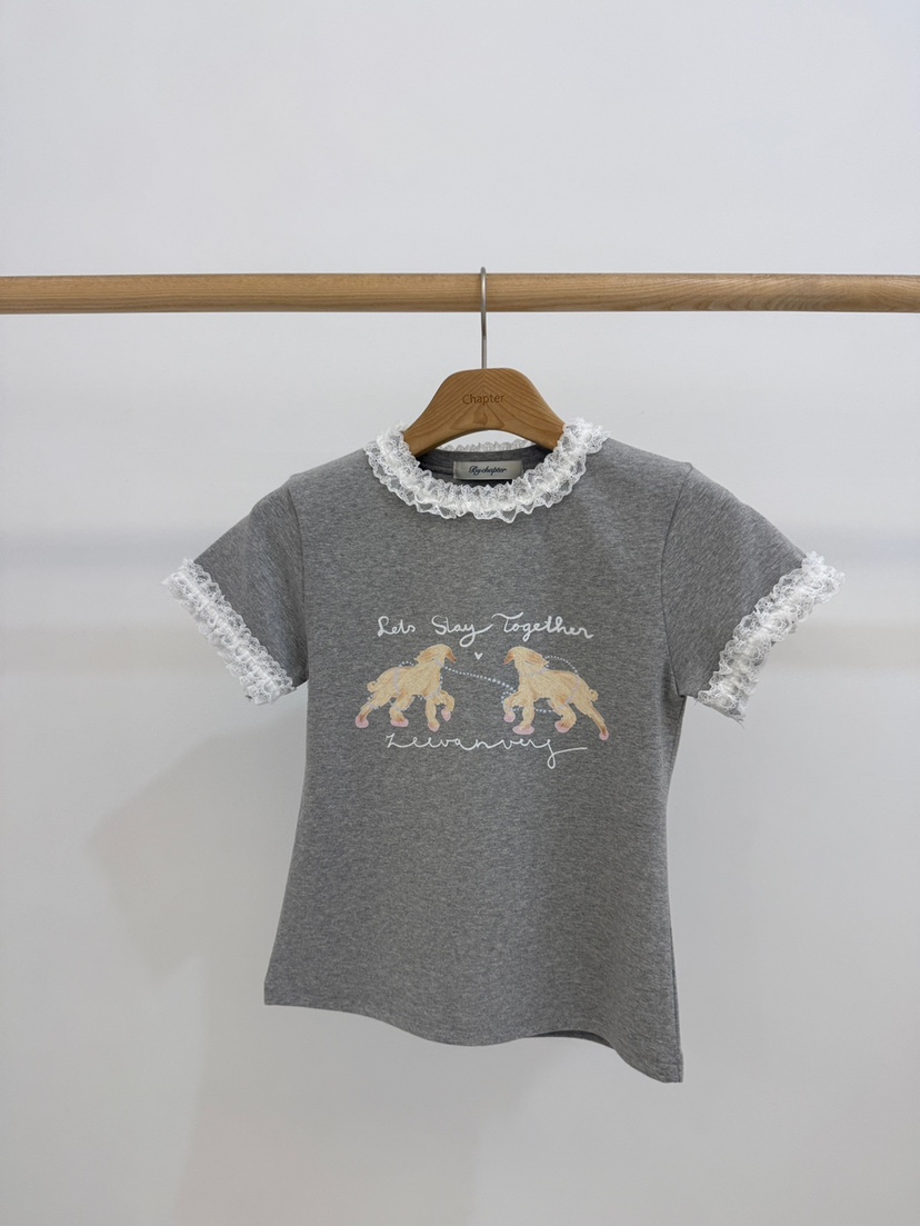 BY CHAPTER東大門代購女裝新品26春夏熱賣職業休閑真品T恤BY ChapterT恤圖色2