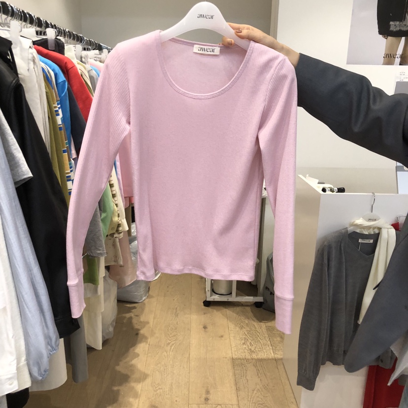 RUMIRU/AWEAR東大門實拍女裝新款熱賣26春夏推薦長袖T恤awear/RUMIRU長袖T恤圖色1