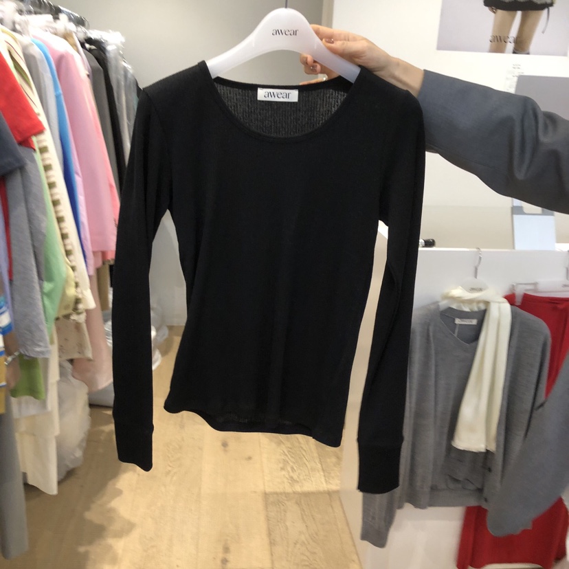 RUMIRU/AWEAR東大門實拍女裝新款熱賣26春夏推薦長袖T恤awear/RUMIRU長袖T恤圖色2