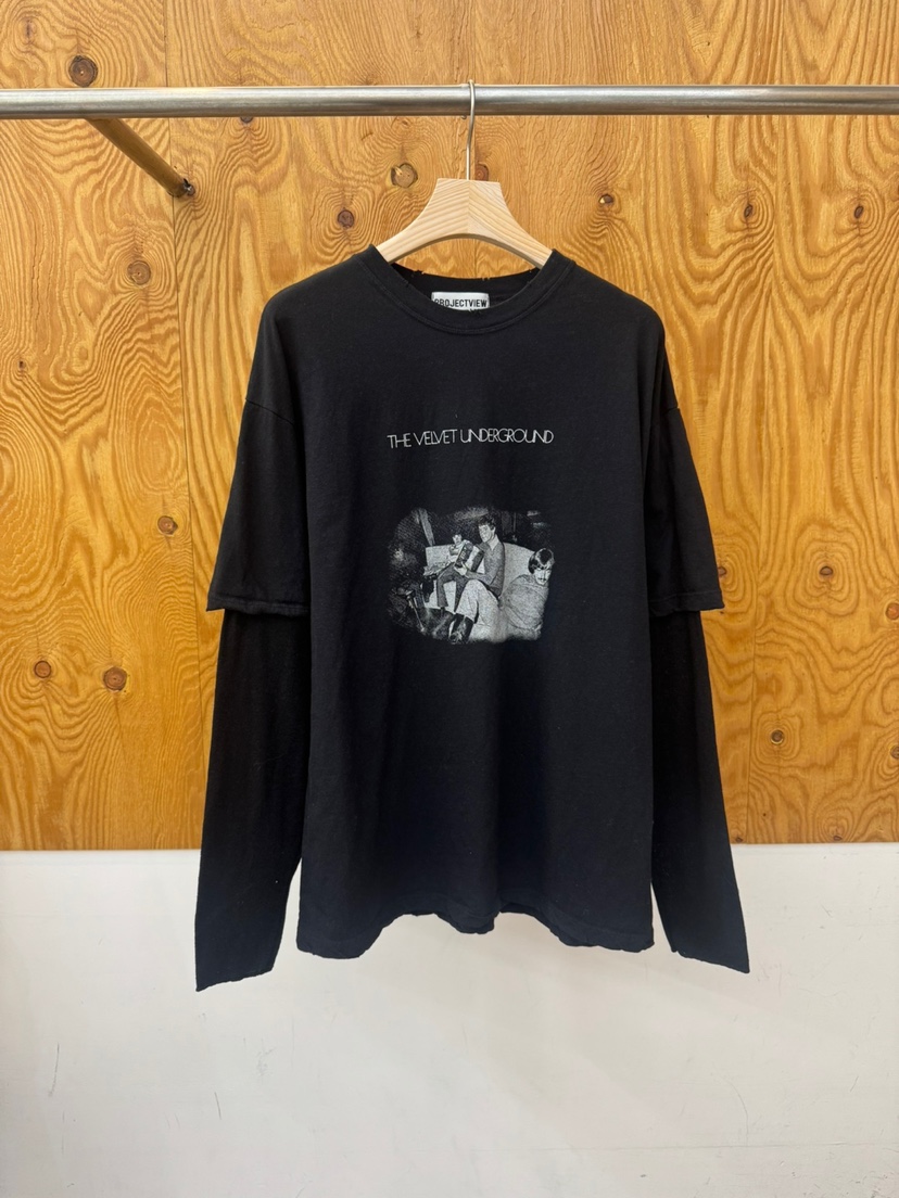 PROJECTVIEW韓國直郵女裝新款推薦休閑長袖T恤天鵝絨假兩件PROJECTVIEW長袖T恤圖色2