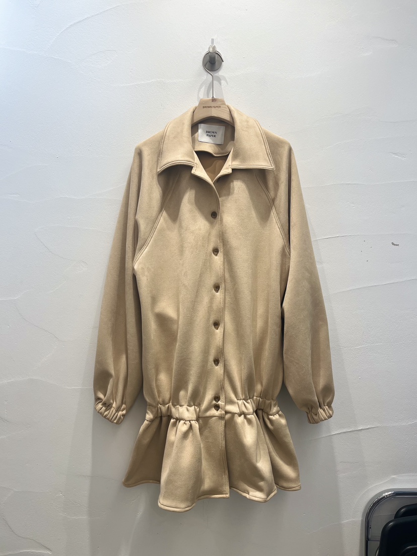 BROWN PAPER-S韓國直郵女士新品時尚真品人氣連衣裙絨面革BROWN PAPER-S連衣裙圖色1