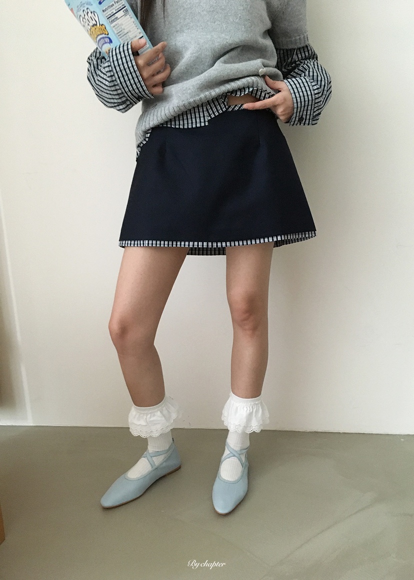 BY CHAPTER東大門代購女士新款職業休閑時尚26春夏推薦裙褲BY Chapter裙褲圖色2