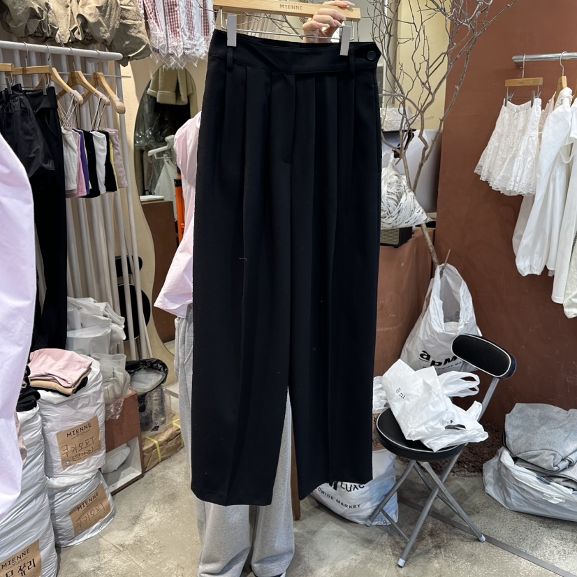 MIENNE韓國代購女裝新款真品職業26春夏休閑推薦休閑褲腰帶MIENNE休閑褲圖色2