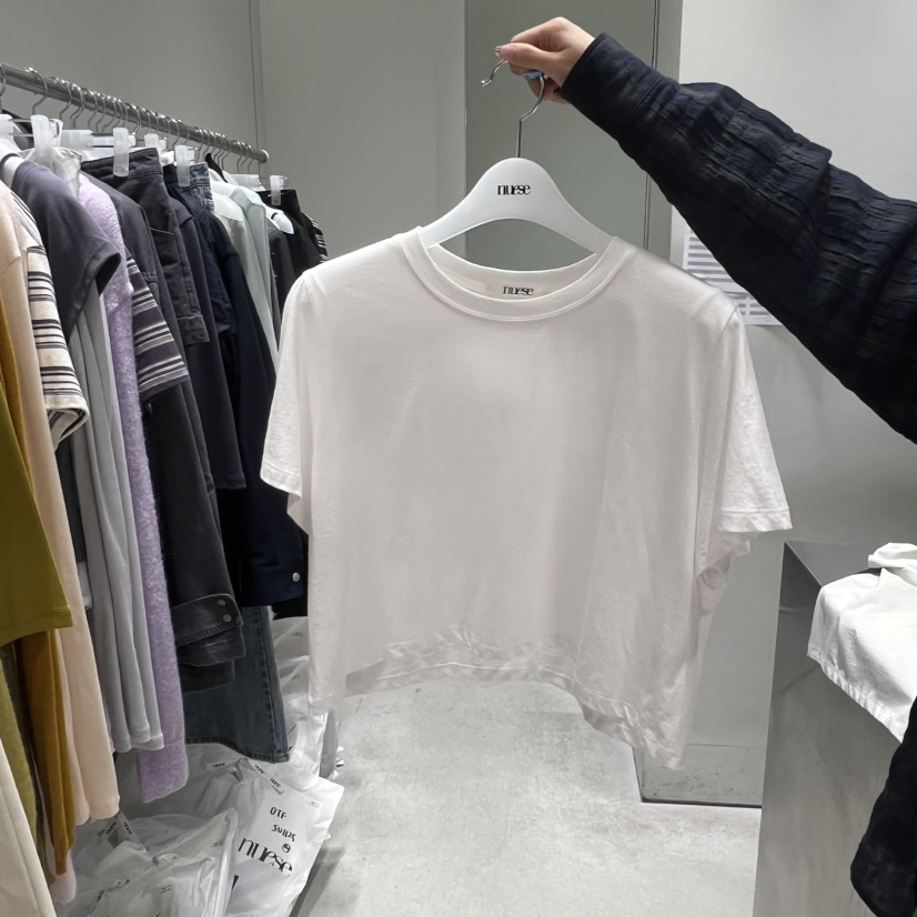 NUESE東大門直郵女裝新款真品推薦人氣職業時尚熱賣T恤短款NUESET恤圖色1