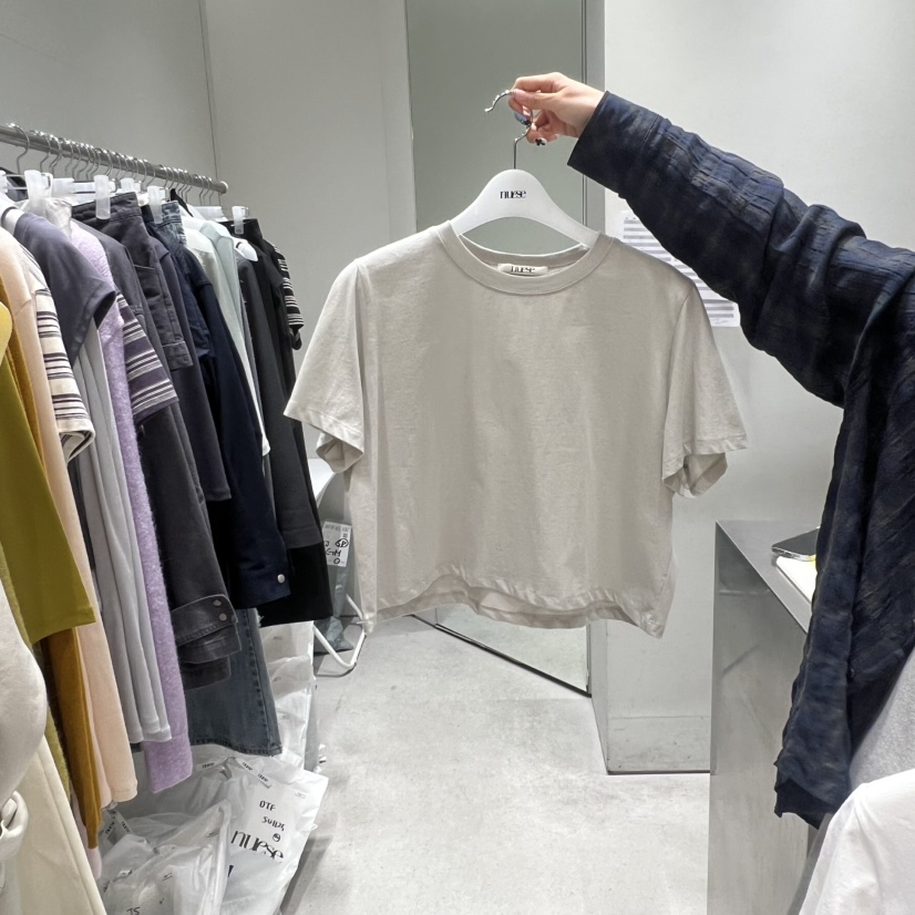 NUESE東大門直郵女裝新款真品推薦人氣職業時尚熱賣T恤短款NUESET恤圖色2