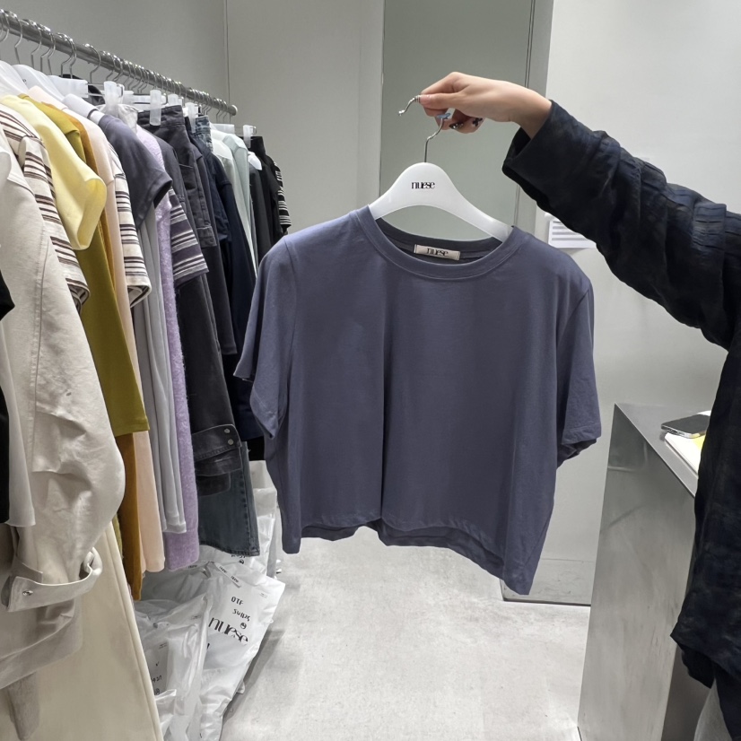 NUESE東大門直郵女裝新款真品推薦人氣職業時尚熱賣T恤短款NUESET恤圖色3