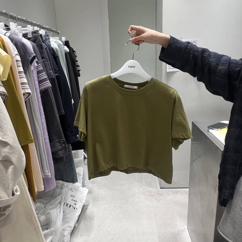 NUESE東大門直郵女裝新款真品推薦人氣職業時尚熱賣T恤短款NUESET恤圖色4