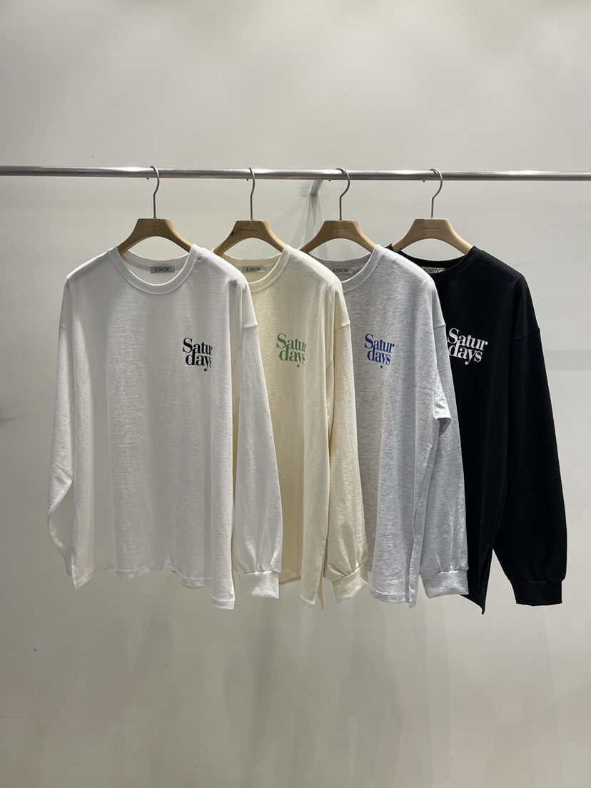 KINOA東大門直郵女裝新款職業熱賣真品推薦人氣長袖T恤長款KINOA長袖T恤