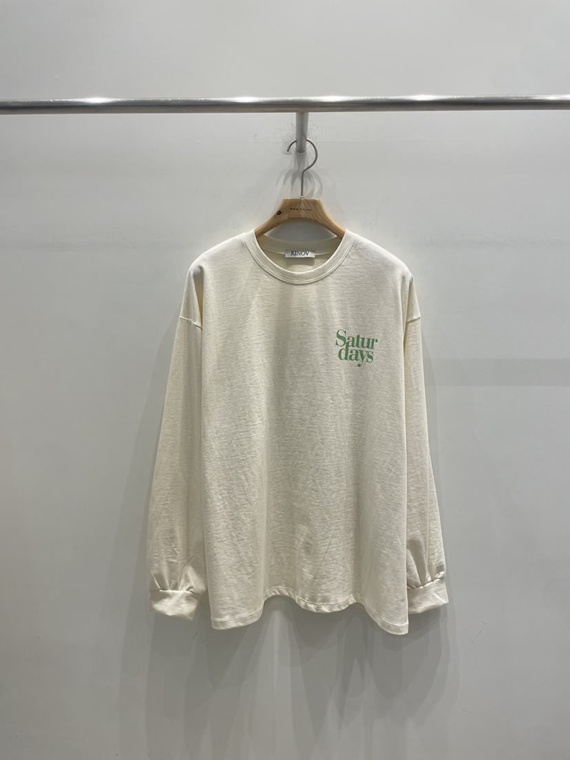 KINOA東大門直郵女裝新款職業熱賣真品推薦人氣長袖T恤長款KINOA長袖T恤圖色2