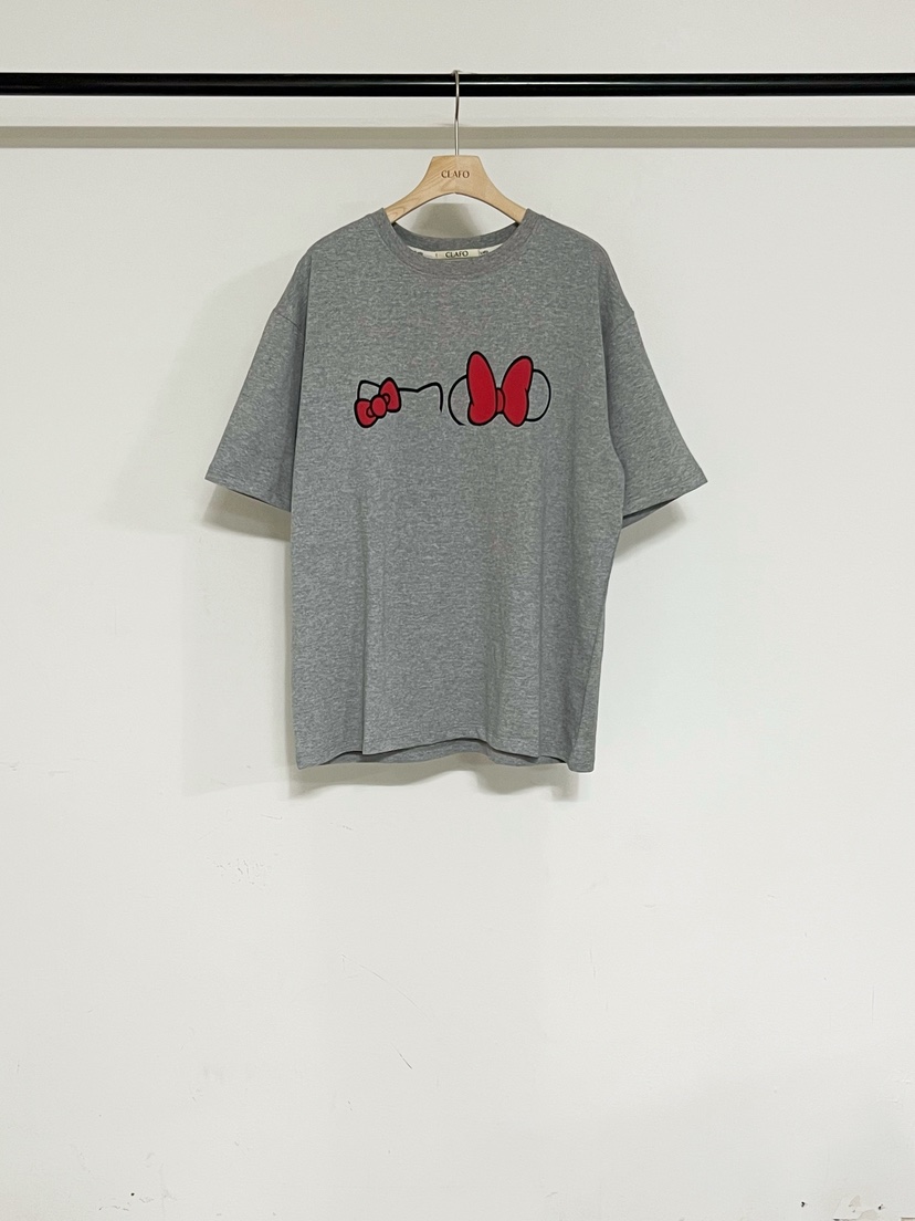 CLAFO韓國代購女裝新款推薦時尚熱賣26春夏真品職業休閑T恤CLAFOT恤圖色2