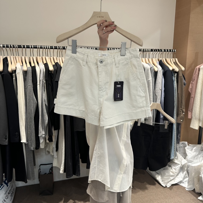 LE BUTTER東大門代購女裝新品休閑職業26春夏時尚短褲短款LE BUTTER短褲圖色1