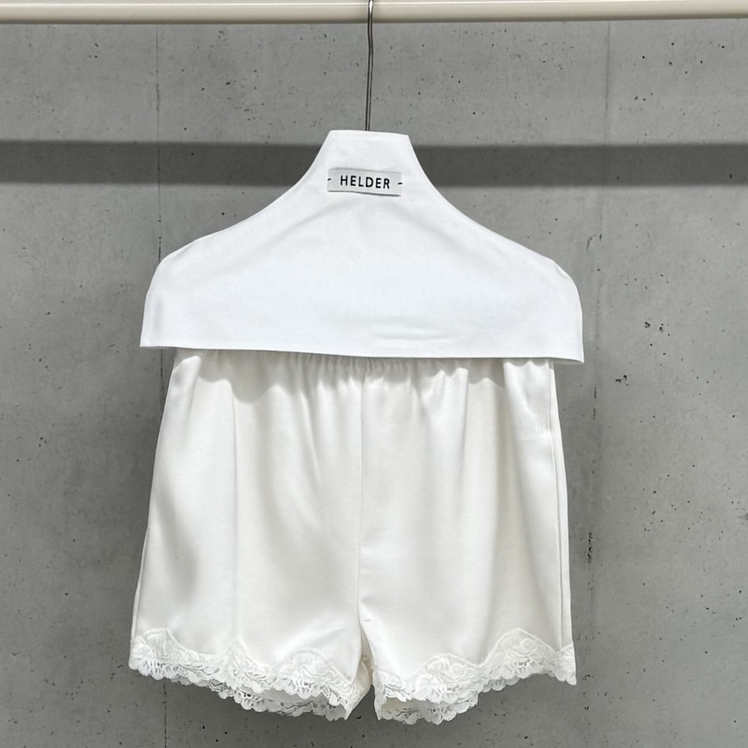HELDER-P東大門直郵女士新品時尚真品26春夏短褲蕾絲緞面HELDER短褲圖色1