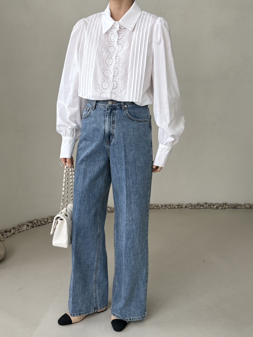 DEMAR東大門代購女士新款人氣休閑推薦熱賣襯衫蕾絲衫格子DEMAR襯衫/蕾絲衫